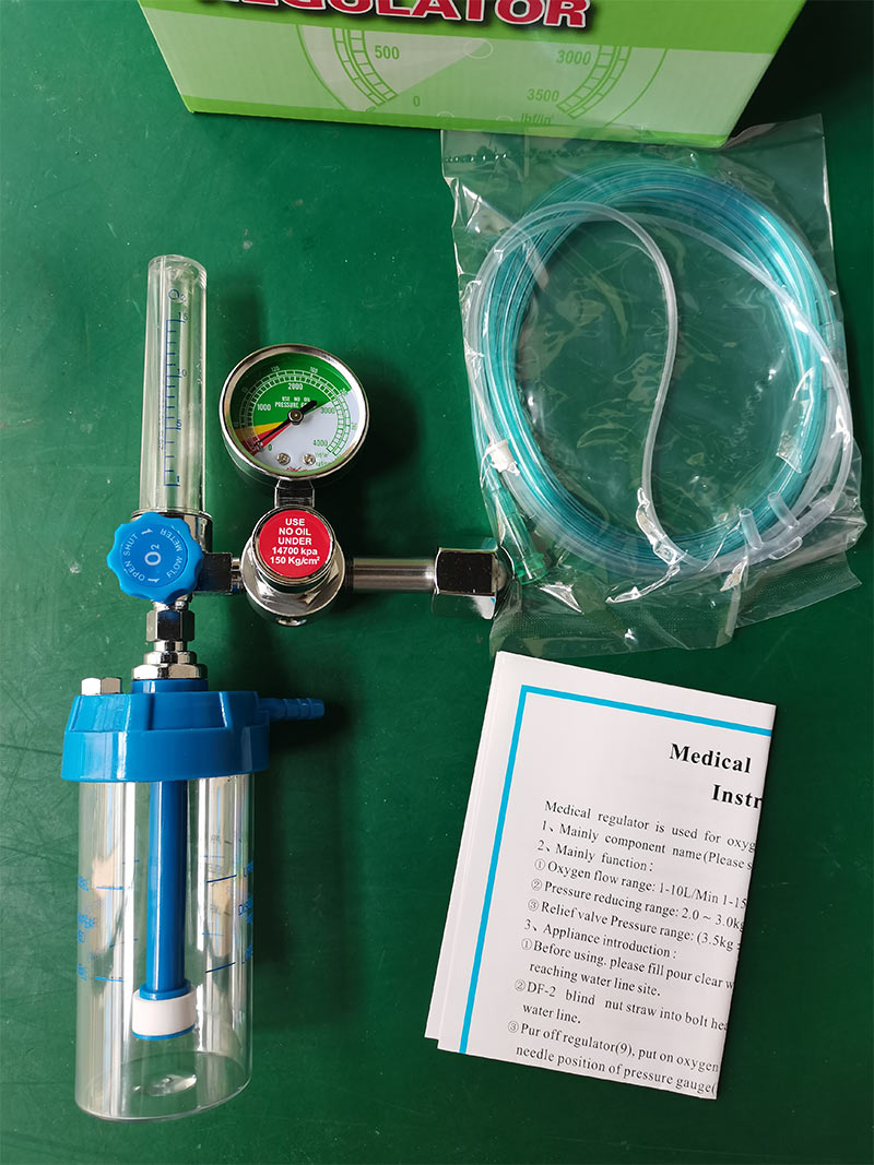 oxygen tank, regulator & mask 9